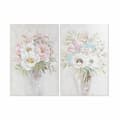 Pikkukuva 1 / 3: Maalaus DKD Home Decor Maljakko 80 x 3 x 120 cm Shabby Chic (2 osaa)