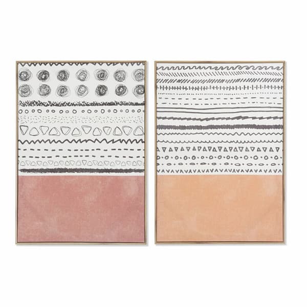 Maleri DKD Home Decor S3017896 (2 enheder) (50 x 3 x 70 cm)