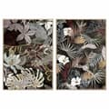 Miniatyrbillede 1 af 3: Maleri DKD Home Decor Tropisk Blad af en plante 83 x 4,5 x 122,5 cm 83 x 4,5 x 123 cm (2 enheder)