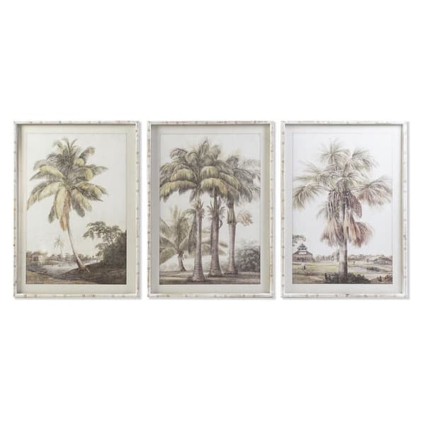 Maleri DKD Home Decor Palmer Kolonistil (70 x 4 x 100 cm)