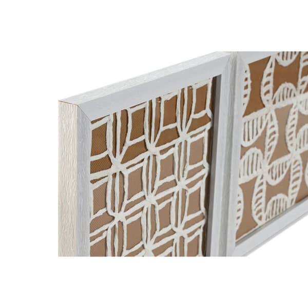 4-ramsset Home ESPRIT Modern 22 x 2 x 22 cm (4 Delar)