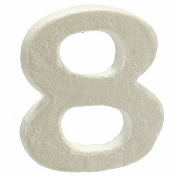 Numerot Pincello AR1607070 Numerot 8 polystyreeni (12 osaa)