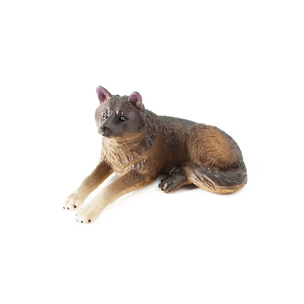 INF Realistisk Wolf Figure Sæt med 4 stykker Gray Wolf