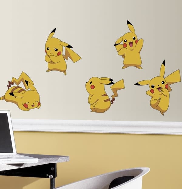 Pokemon Pikachu väggklistermärke