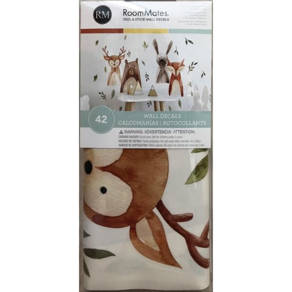 Skogens djur i akvarell Wallstickers