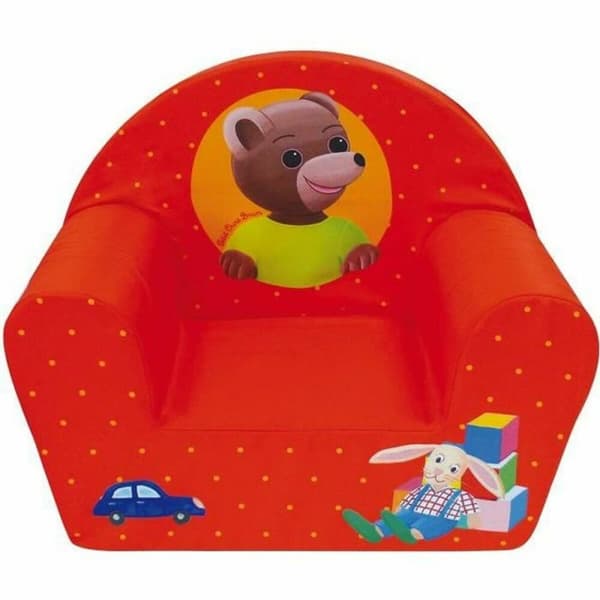 Lænestol til børn Fun House 712583 Bjørn 52 x 33 x 42 cm Rød