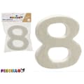 Miniatyrbillede 3 af 3: Tal Pincello AR1607070 Tal 8 polystyren (12 enheder)