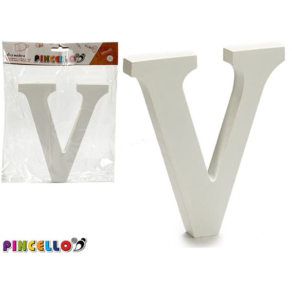 Kirjain Pincello 1711022 1,8 x 21 x 17 cm Kirjain V (12 osaa)