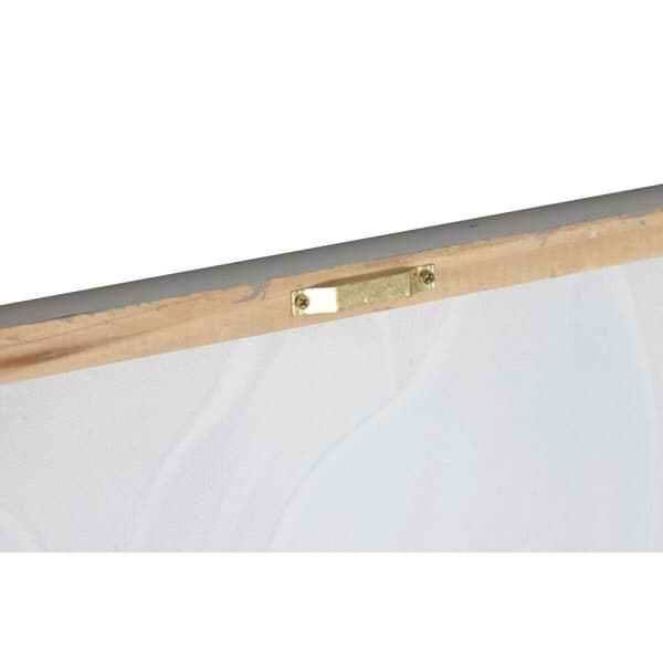 Maalaus Home ESPRIT Beige Kullattu Kangas Puu MDF Kukka Romanttinen 60 x 3 x 60 cm (2 osaa)