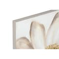 Pikkukuva 2 / 4: Maalaus Home ESPRIT Beige Kullattu Kangas Puu MDF Kukka Romanttinen 60 x 3 x 60 cm (2 osaa)