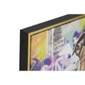 Pikkukuva 2 / 4: Maalaus Home ESPRIT polystyreeni Kangas Moderni Koira 82,5 x 3,5 x 82,5 cm (2 osaa)