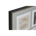 Miniatyrbilde 2 av 4: Maleri Home ESPRIT Brun Beige polystyren Læret Kvadrat Urban 82 x 5 x 82 cm (2 enheter)