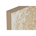Miniatyrbild 3 av 4: Tavla Home ESPRIT Vit Gyllene Kanvas Trä MDF Modern Löv av en växt 82 x 4,5 x 82 cm (2 antal)