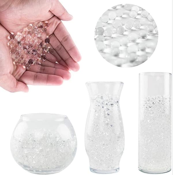 8000st Transparent Vatten kristaller Vattenpärlor 1cm