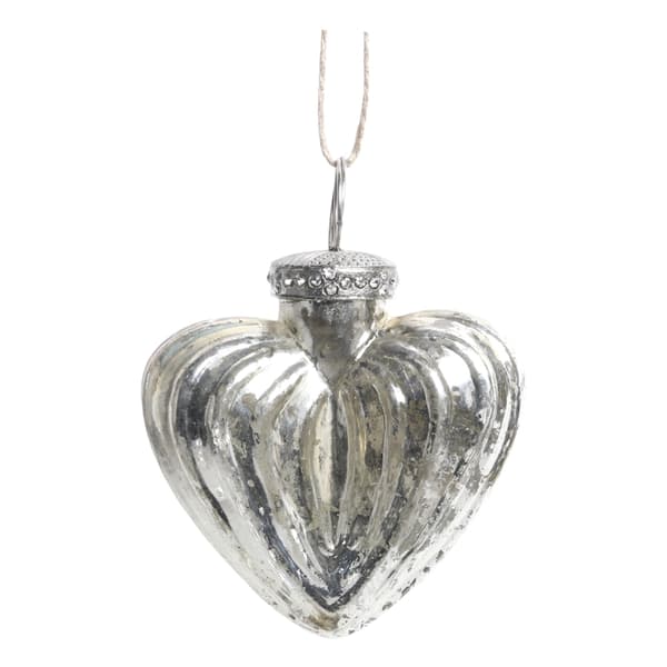 Heart for hanging with décor and simili