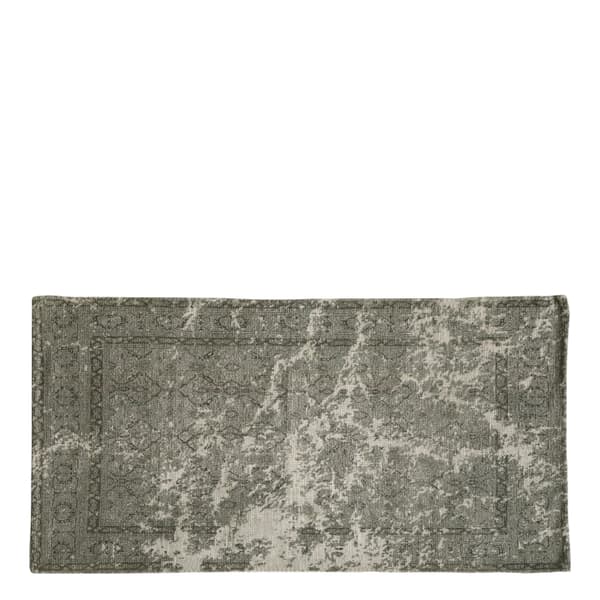 Tæppe m. fransk print - Nedsat