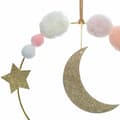 Miniatyrbild 2 av 2: Wall Decoration Atmosphera Children's Moon Ø 21,5 x 3 cm