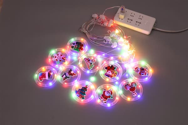 INF Ring LED-lys til jul, bryllup, fester og hjemmeinnredning Snowflake wishing ring