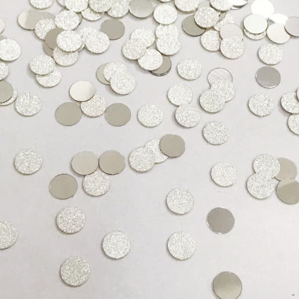INF Hilekonfetti, 8 mm pyöreä paljettikonfetti 20g