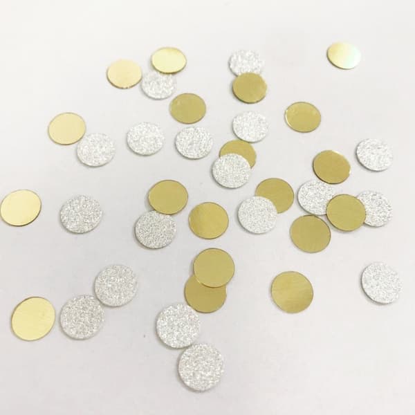 INF Glimmerkonfetti, 8 mm runde pailletter 20g
