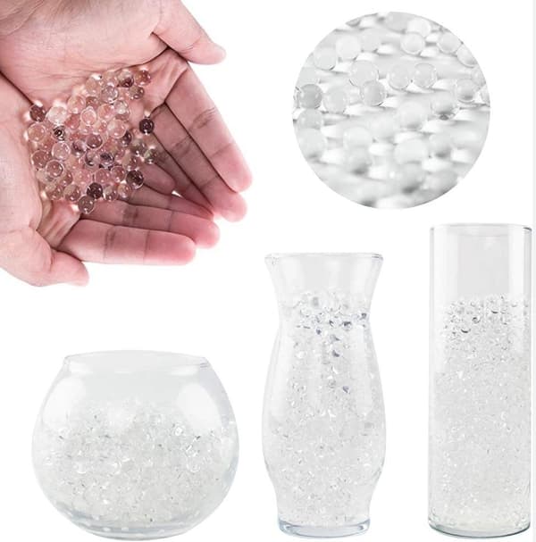 8000st Transparent Vatten kristaller Vattenpärlor 1cm