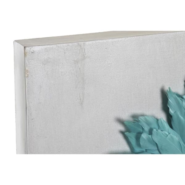 Seinäkoriste DKD Home Decor Valkoinen Musta 60 x 6 x 60 cm (2 osaa)