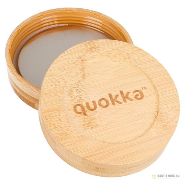Quokka Deli -ruokapurkki - lasinen ruokarasia / lounasrasia 820 ml (tummat kukat)