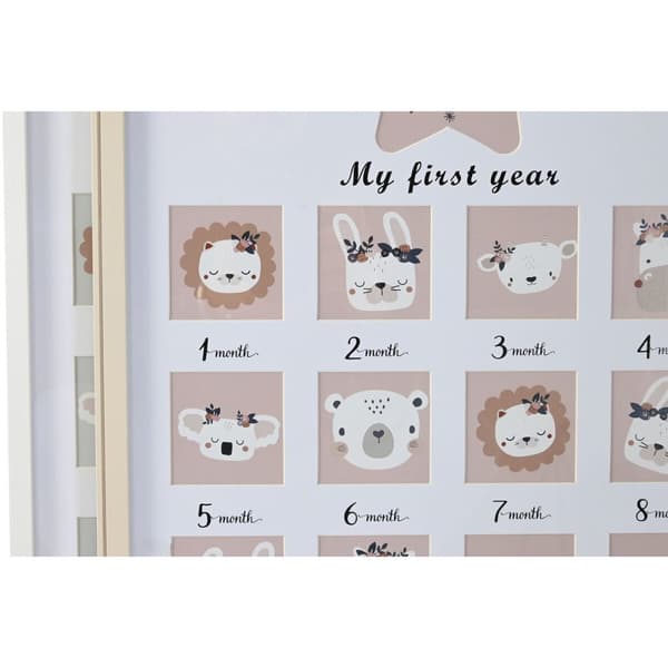 Fotoramme Home ESPRIT Krystal Træ MDF 40,5 x 2 x 49,5 cm (4 enheder)