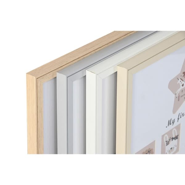 Fotoramme Home ESPRIT Krystal Træ MDF 40,5 x 2 x 49,5 cm (4 enheder)