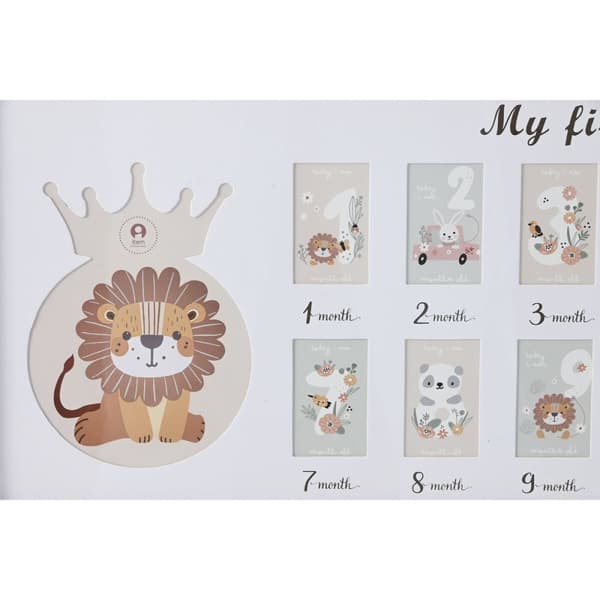 Fotoram Home ESPRIT Glas Trä MDF 56,5 x 2 x 27,5 cm (4 antal)