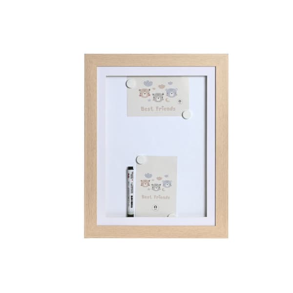 Tavla Home ESPRIT Vit Naturell 34 x 3 x 44 cm