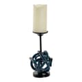Pikkukuva 2 / 4: Candleholder DKD Home Decor 8424001723041 Crystal Blue Metal 13 x 13 x 25 cm