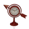 Pikkukuva 1 / 2: Table clock Versa Maroon Complete arrow Metal (23 x 16 x 8 cm)