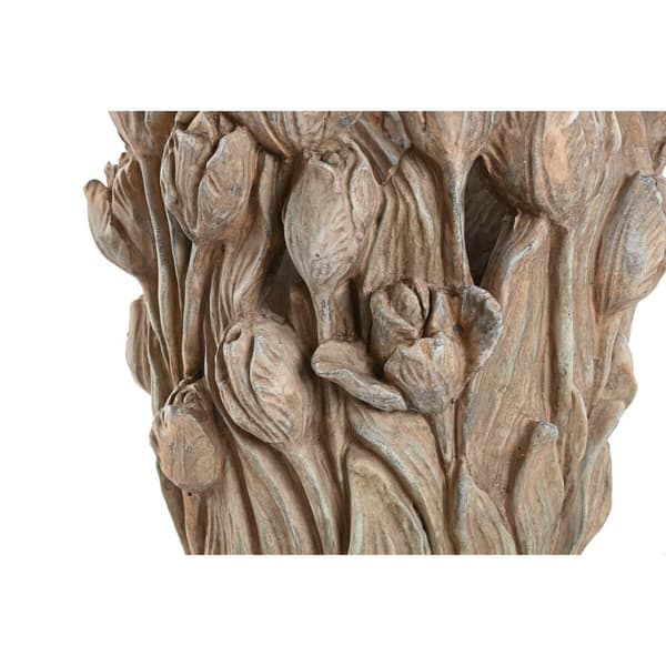 Vase Home ESPRIT Grey Cement Tulip 29 x 27 x 32 cm
