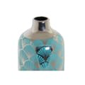 Pikkukuva 3 / 3: Vase DKD Home Decor 13 x 13 x 26 cm Porcelain Turquoise Oriental Chromed