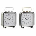 Pikkukuva 1 / 3: Table clock DKD Home Decor 19 x 7 x 27 cm Crystal Black Blue White Iron (2 Units)