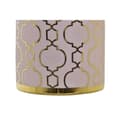 Miniatyrbillede 3 af 3: Vase DKD Home Decor Pink Golden Porcelain Oriental Chromed 14 x 14 x 32 cm