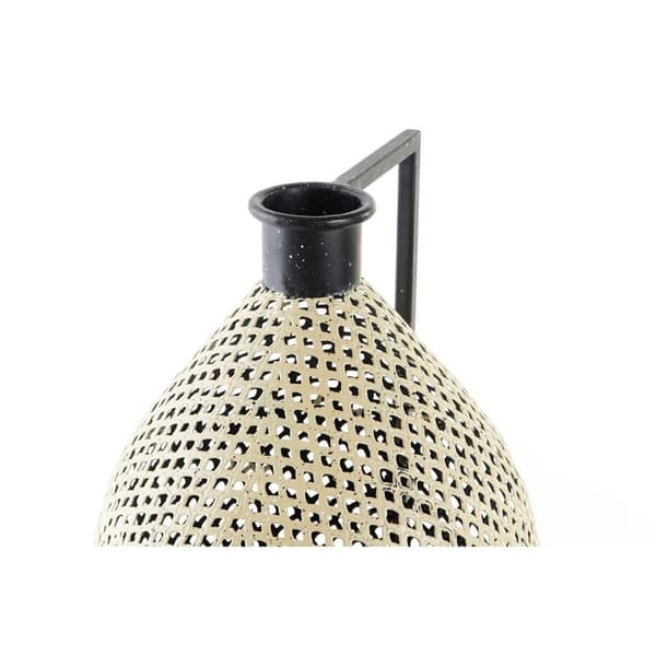 Vase DKD Home Decor Black Metal Brown Light brown (26 x 26 x 39 cm)