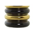 Miniatyrbild 3 av 3: Vase DKD Home Decor Porcelain Black Golden Bicoloured Modern 15 x 15 x 29 cm