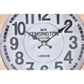 Miniatyrbillede 2 af 3: Table clock DKD Home Decor 25,8 x 8 x 32 cm Natural White Iron Traditional MDF Wood (2 Units)