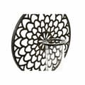 Miniatyrbillede 2 af 4: Candleholder DKD Home Decor Crystal Black Metal Wood Brown 20 x 20 x 36 cm