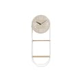 Miniatyrbild 3 av 4: Wall Clock DKD Home Decor Natural Metal MDF White (25,5 x 11,5 x 71 cm)