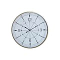 Pikkukuva 1 / 3: Wall Clock DKD Home Decor Crystal Golden Metal White Compass (60 x 3 x 60 cm)