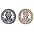 Miniatyrbillede 1 af 3: Wall Clock DKD Home Decor Golden Silver Crystal Iron 50 x 8 x 50 cm (3 Units) (2 Units)