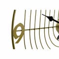Miniatyrbillede 2 af 3: Wall Clock DKD Home Decor Black Golden Metal 60 x 3 x 60 cm Modern (2 Units)