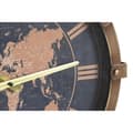 Miniatyrbild 2 av 3: Wall Clock DKD Home Decor Golden Silver Crystal Iron World Map 42 x 8,5 x 54 cm (2 Units)