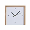 Pikkukuva 2 / 3: Wall Clock DKD Home Decor White Brown Wood Aluminium Houses Urban 20 x 4 x 30 cm