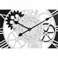 Pikkukuva 3 / 3: Wall Clock DKD Home Decor White Black Iron MDF Wood Gears 60 x 4 x 60 cm