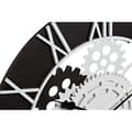 Pikkukuva 2 / 3: Wall Clock DKD Home Decor White Black Iron MDF Wood Gears 60 x 4 x 60 cm