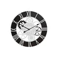 Pikkukuva 1 / 3: Wall Clock DKD Home Decor White Black Iron MDF Wood Gears 60 x 4 x 60 cm